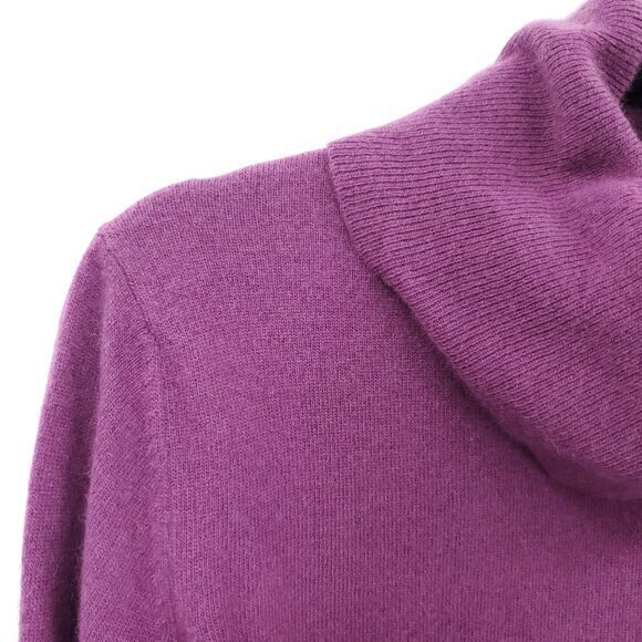 VTG 90s Fenn Wright Manson 100% Cashmere Turtleneck Sweater 40/M Purple - Picture 5 of 16